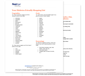 Diabetic Diet Food List PDF